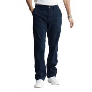 NEW JACHS NEW YORK bowie stretch sateen chino pants in navy